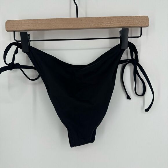 Skims swim bottoms large onyx black dippy tie bikini summer beach string nwt #h - Picture 8 of 11